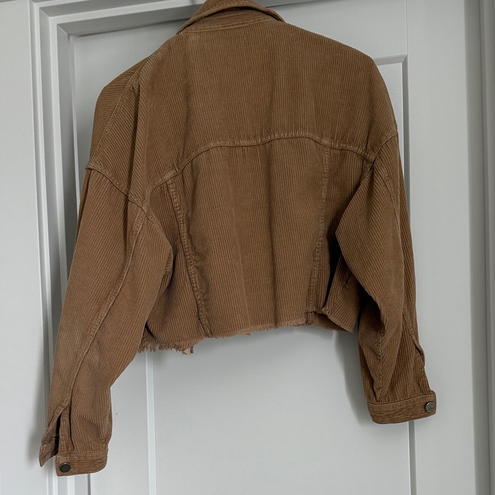 Zara Tan Corduroy Jean Jacket - Picture 5 of 7